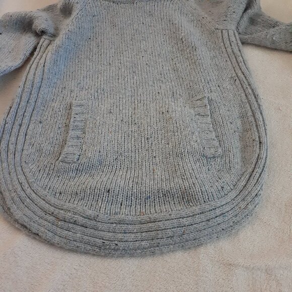 Cynthia Rowley Women's L Light Blue Cowl Neck Wool Blend Kangaroo Pocket… - Picture 7 of 12